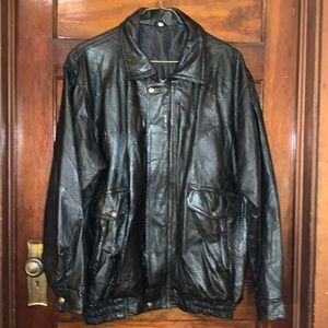 Mens Black Leather Jacket